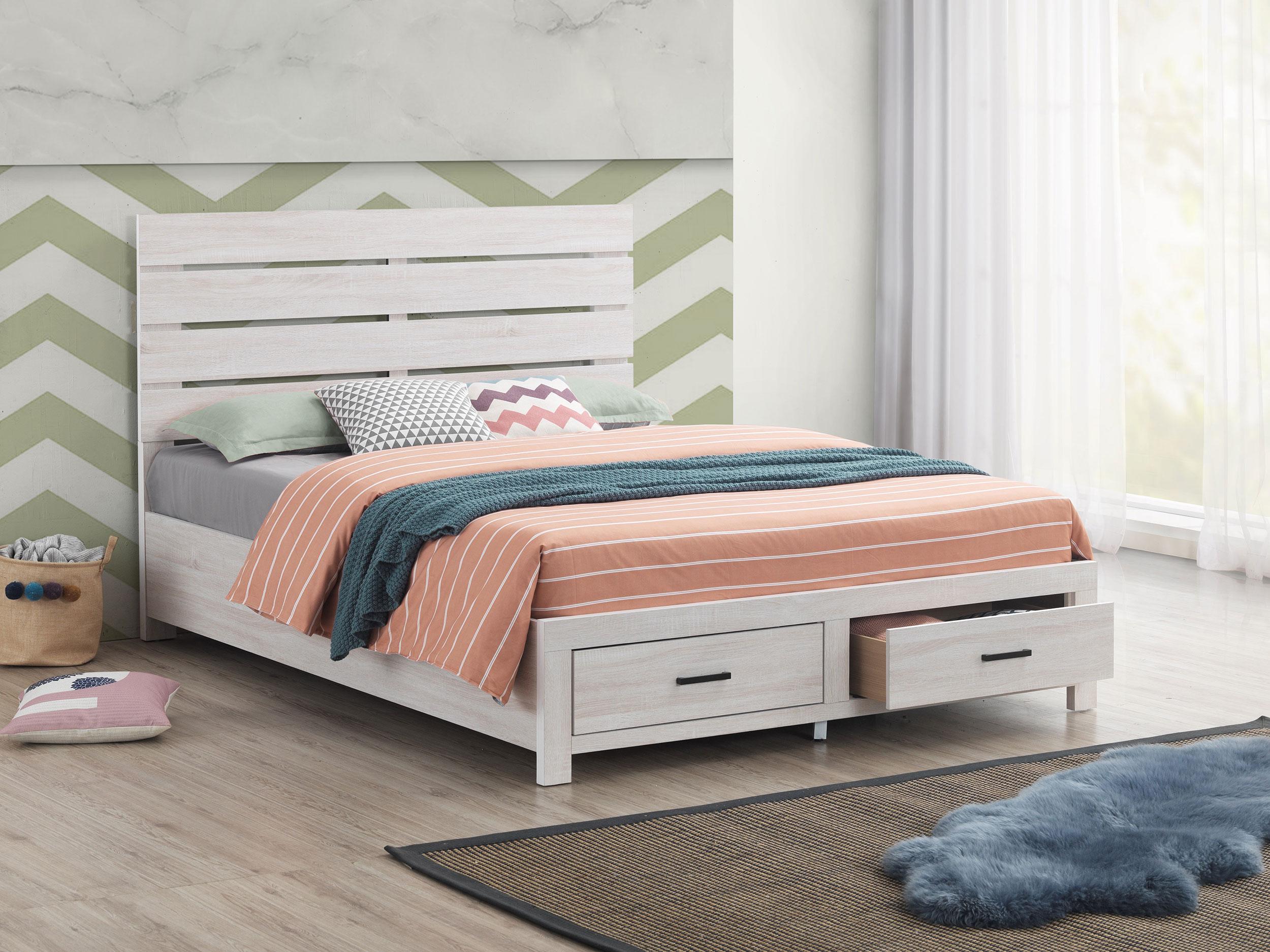 Brantford Panel Platform Storage Bed - Romeo & Juliet Furniture (Warren,MI)