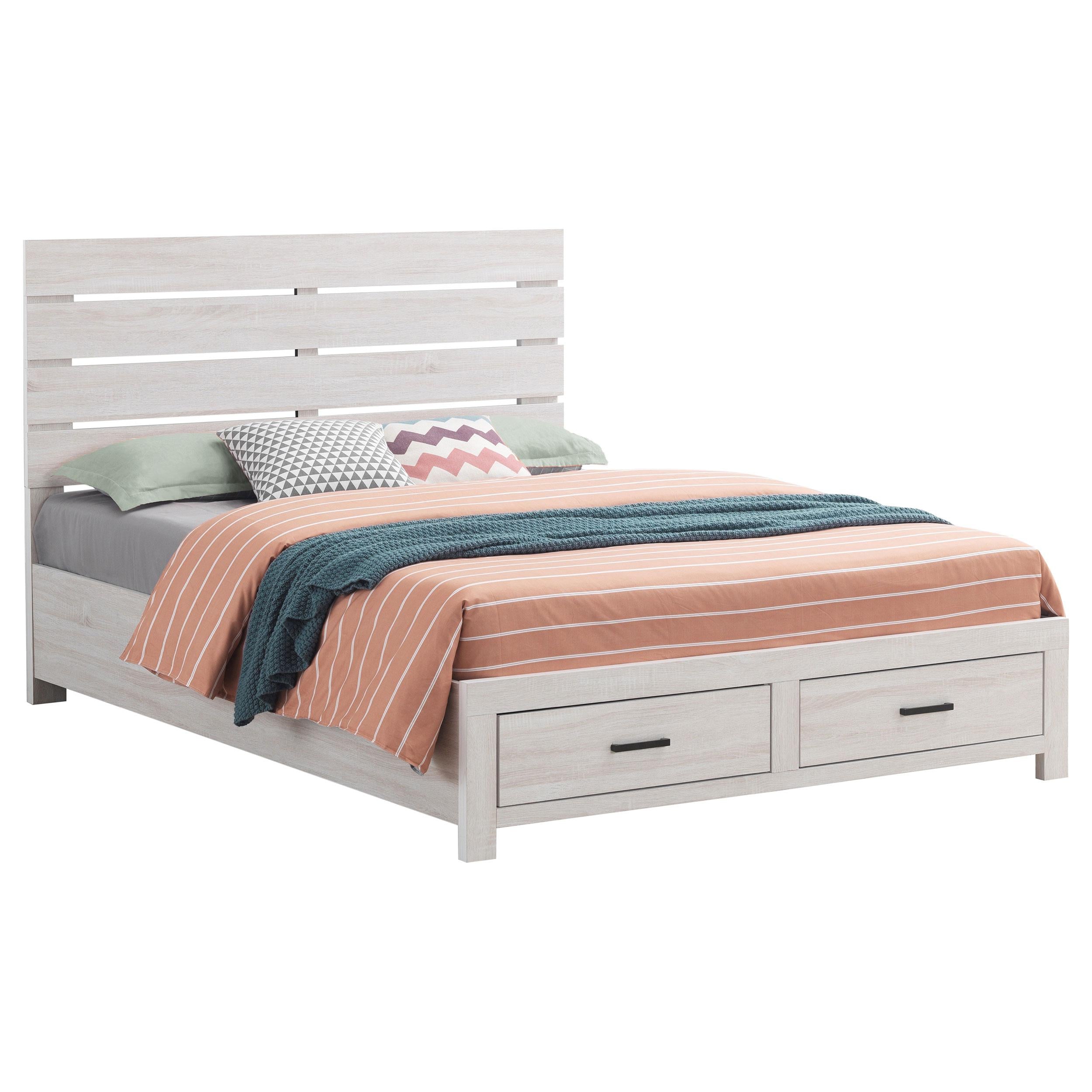 Brantford Panel Platform Storage Bed - Romeo & Juliet Furniture (Warren,MI)
