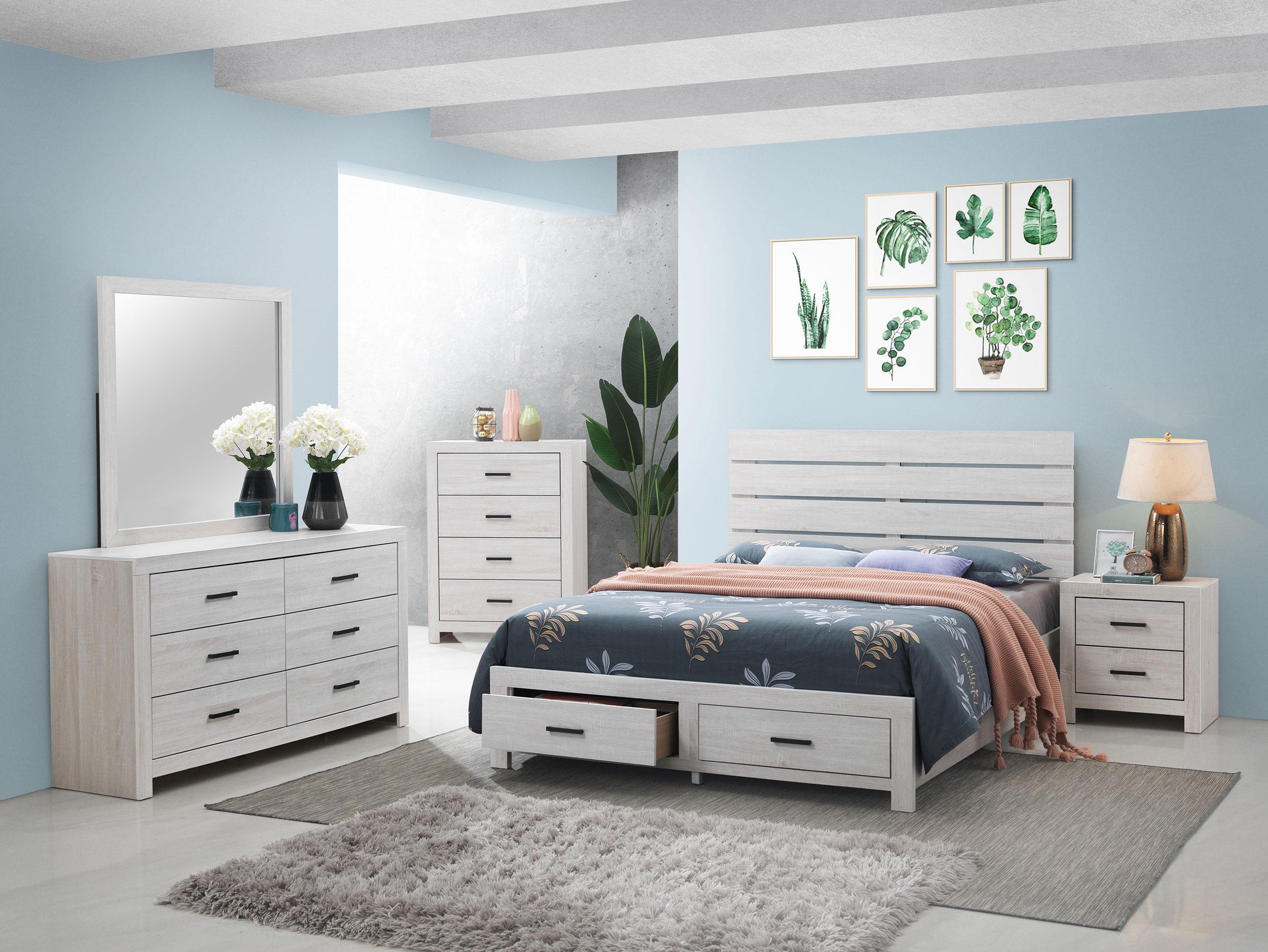 Brantford Panel Platform Storage Bed - Romeo & Juliet Furniture (Warren,MI)