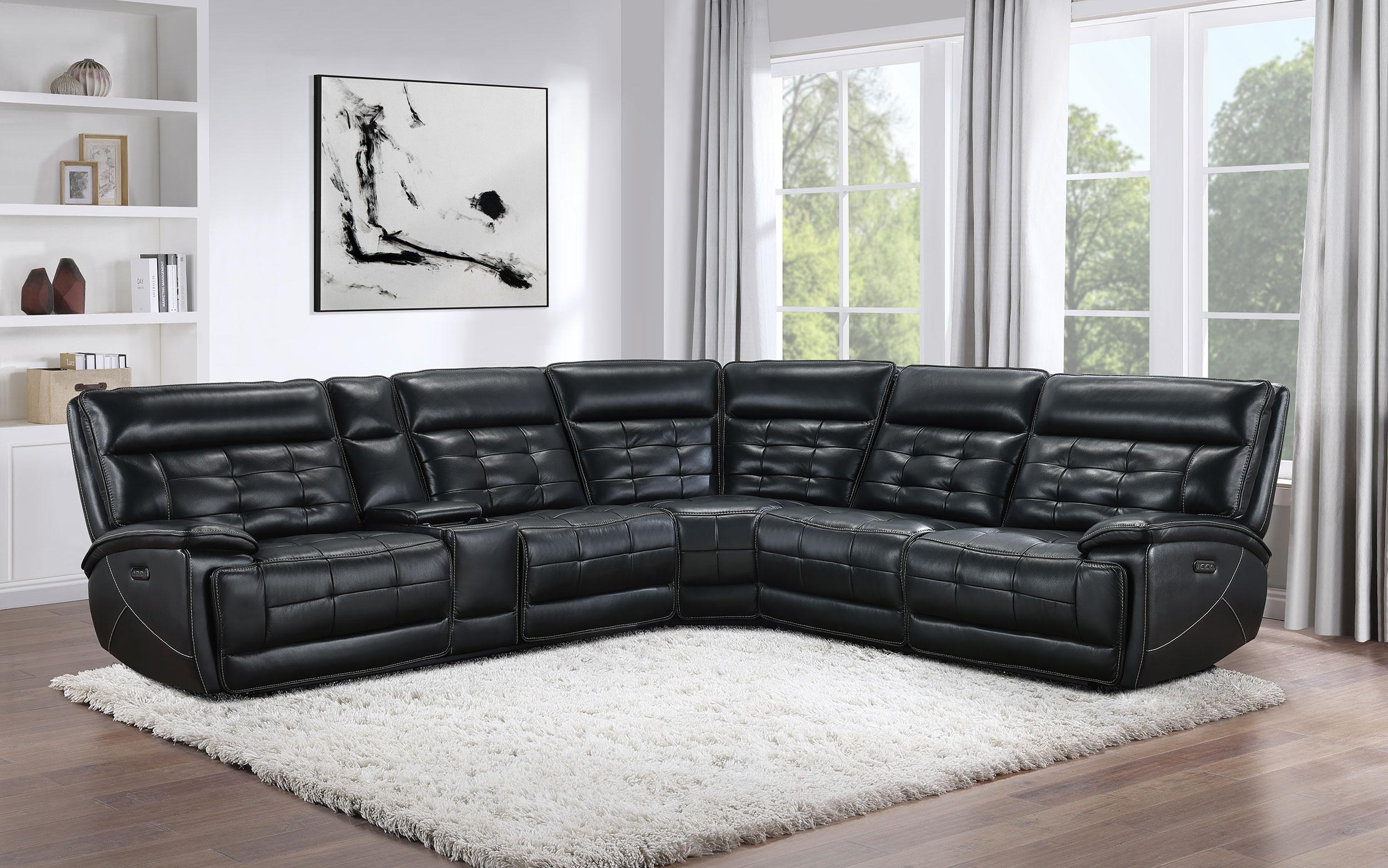 Hewitt Dual Power Reclining Sectional - Romeo & Juliet Furniture (Warren,MI)