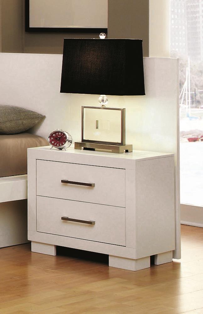 Jessica Nightstand Panels White (Set of 2) - Romeo & Juliet Furniture (Warren,MI)