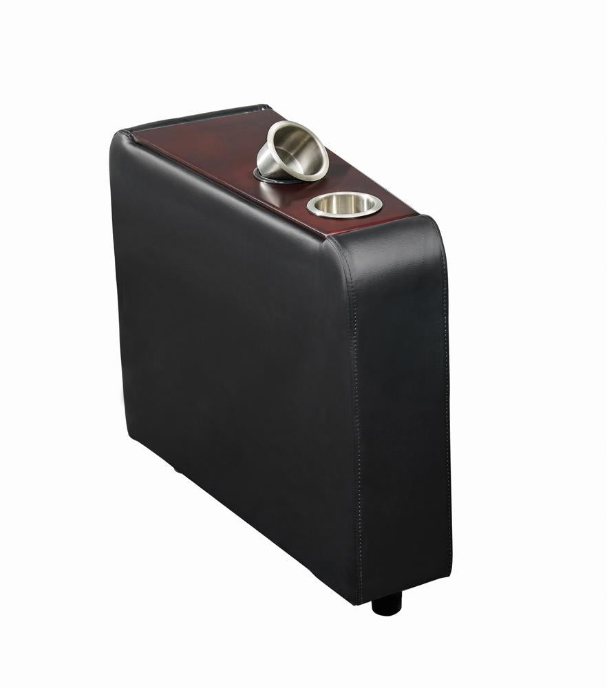 Toohey Home Theater Black Console - Romeo & Juliet Furniture (Warren,MI)