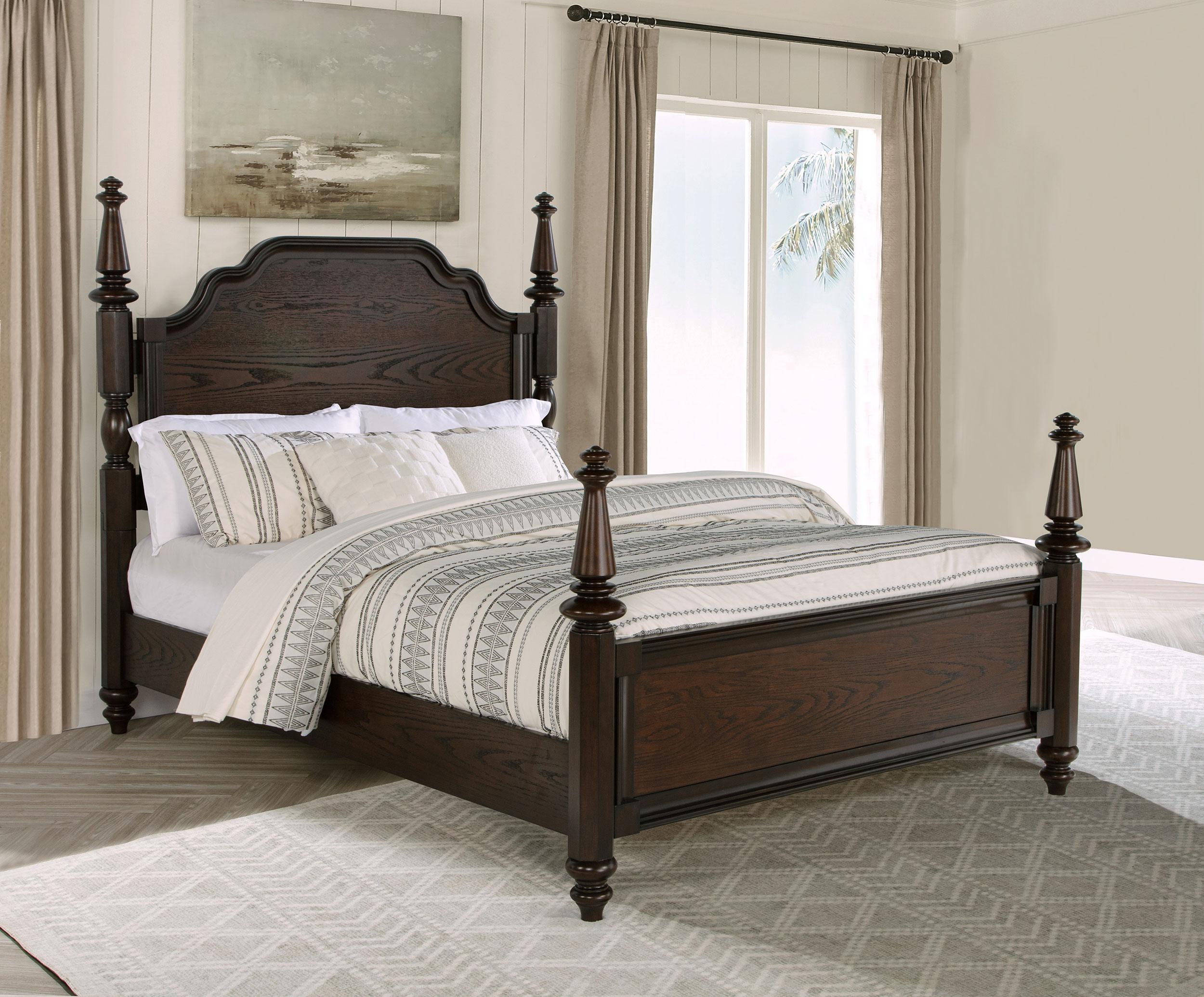 Andover Four-Poster Panel Bed - Romeo & Juliet Furniture (Warren,MI)