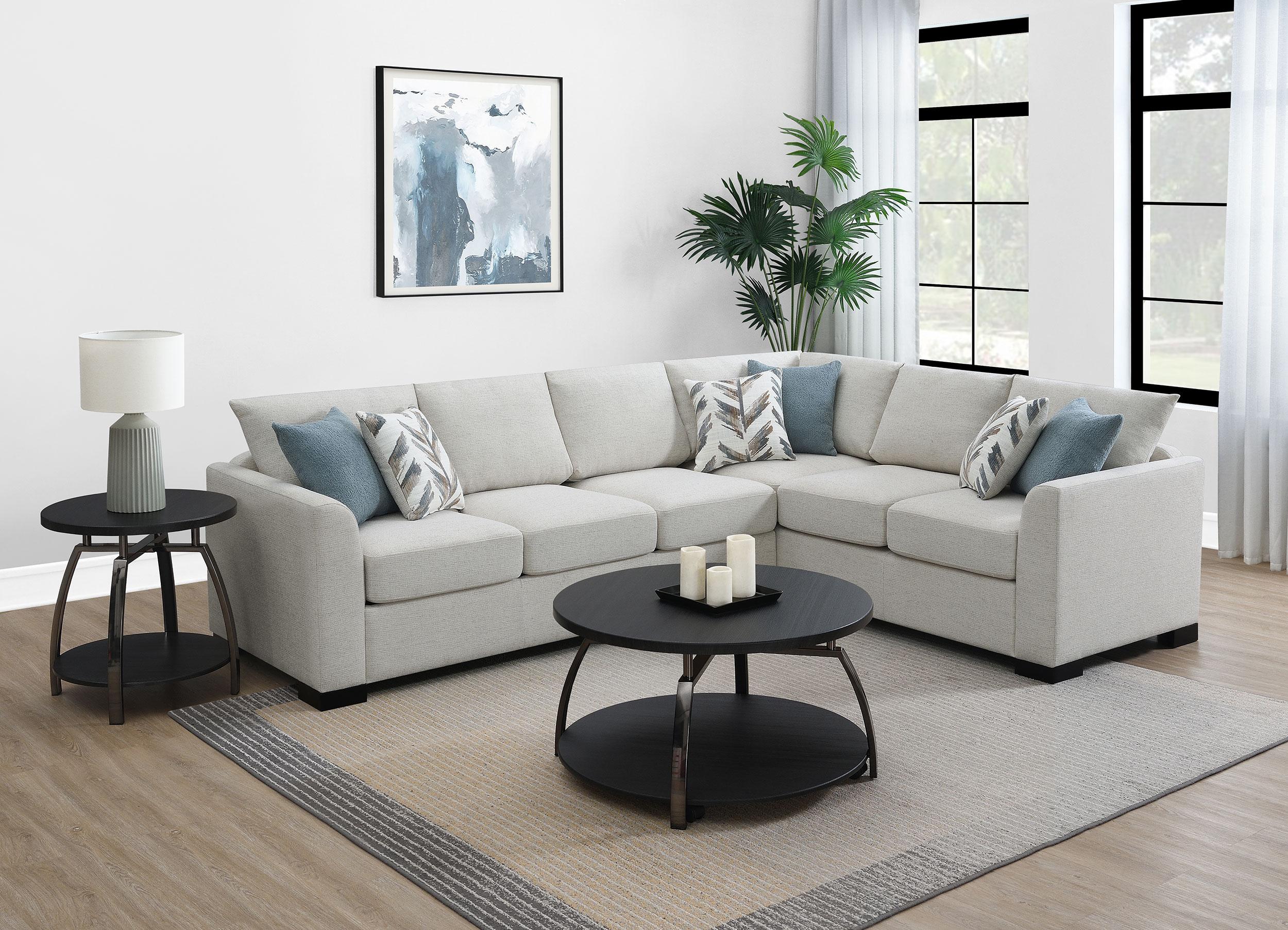 Ashford Fold-Out Sleeper Sectional Sofa - Romeo & Juliet Furniture (Warren,MI)