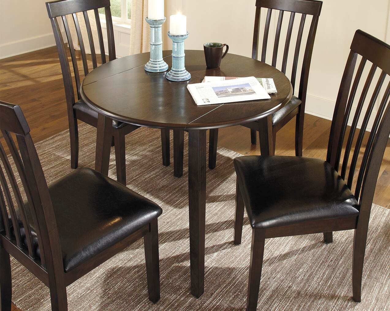 Hammis Dining Drop Leaf Table - Romeo & Juliet Furniture (Warren,MI)