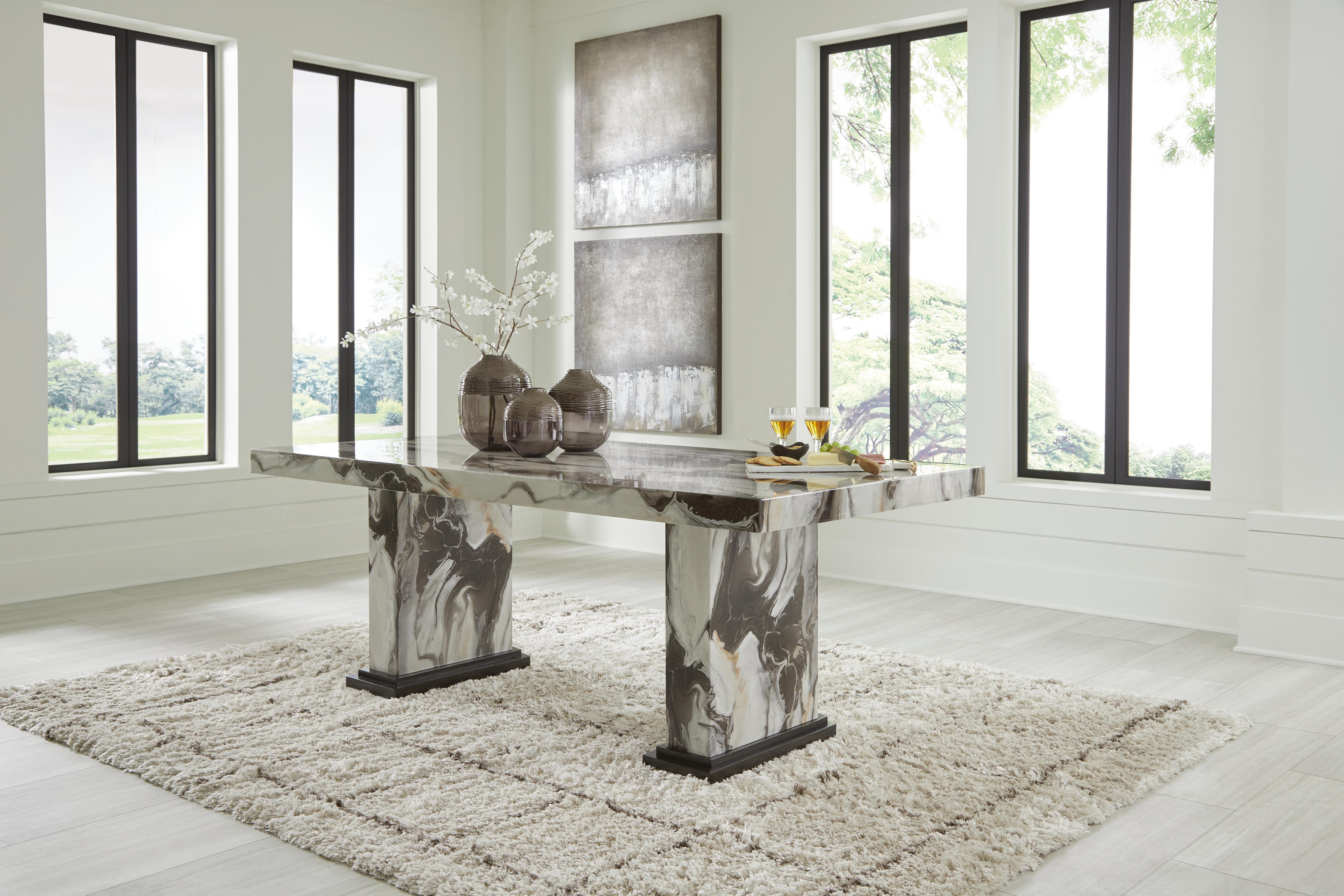 Jeshina Dining Table - Romeo & Juliet Furniture (Warren,MI)