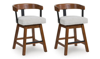 Ralene Counter Height Barstool (Set of 2) - Romeo & Juliet Furniture (Warren,MI)