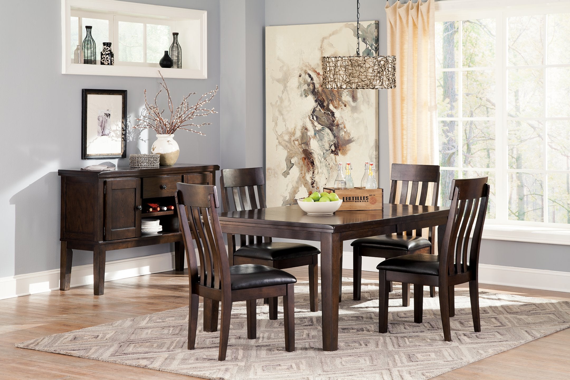 Haddigan Dining Extension Table - Romeo & Juliet Furniture (Warren,MI)