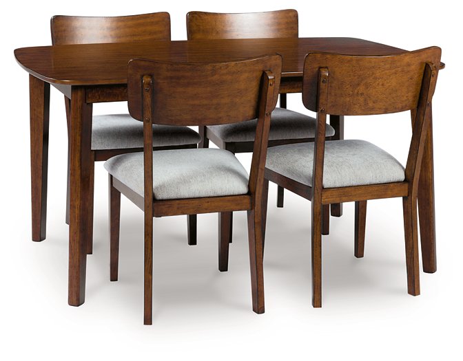 Tameride Dining Table and 4 Chairs (Set of 5) - Romeo & Juliet Furniture (Warren,MI)