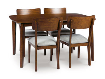 Tameride Dining Table and 4 Chairs (Set of 5) - Romeo & Juliet Furniture (Warren,MI)