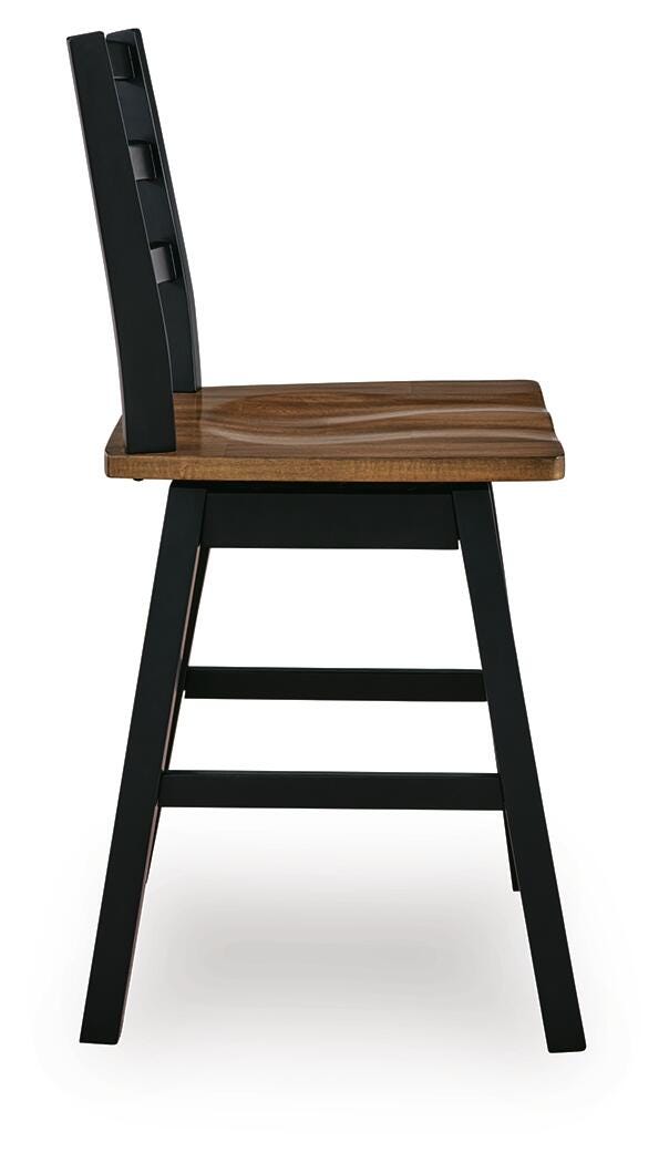 Wildenauer Counter Height Swivel Barstool - Romeo & Juliet Furniture (Warren,MI)