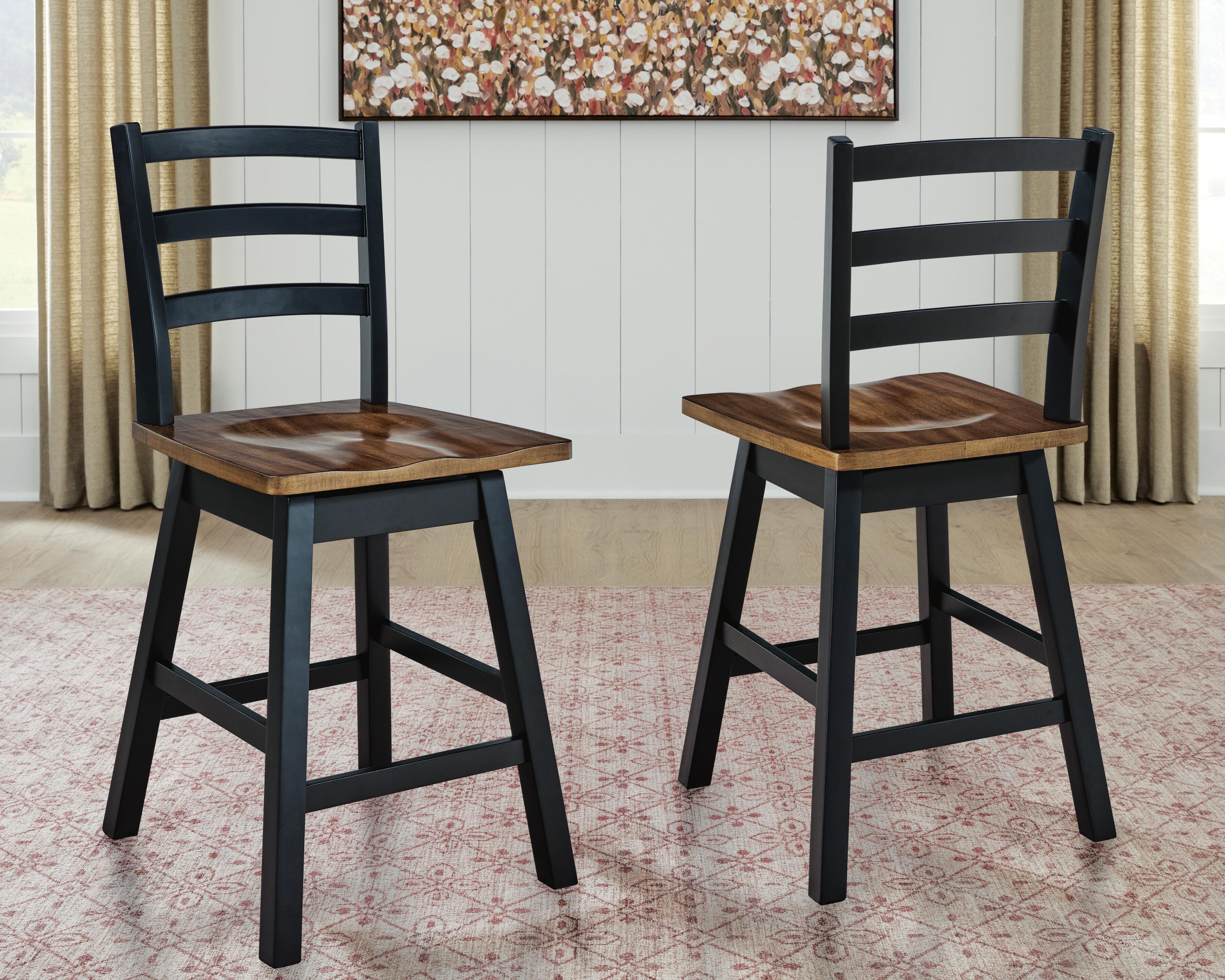 Wildenauer Counter Height Swivel Barstool - Romeo & Juliet Furniture (Warren,MI)