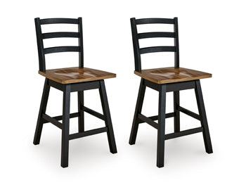 Wildenauer Counter Height Swivel Barstool - Romeo & Juliet Furniture (Warren,MI)