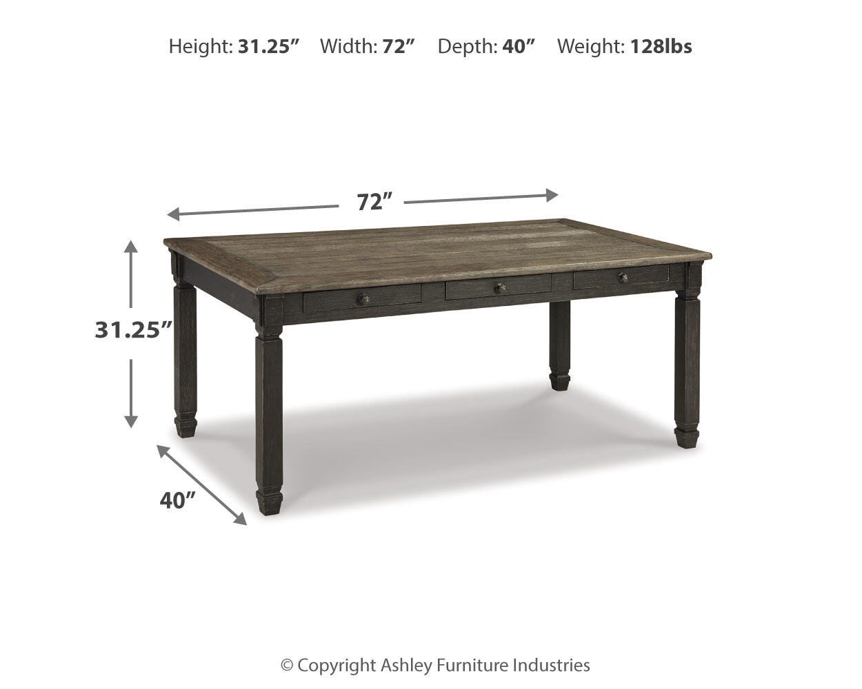 Tyler Creek Dining Set - Romeo & Juliet Furniture (Warren,MI)
