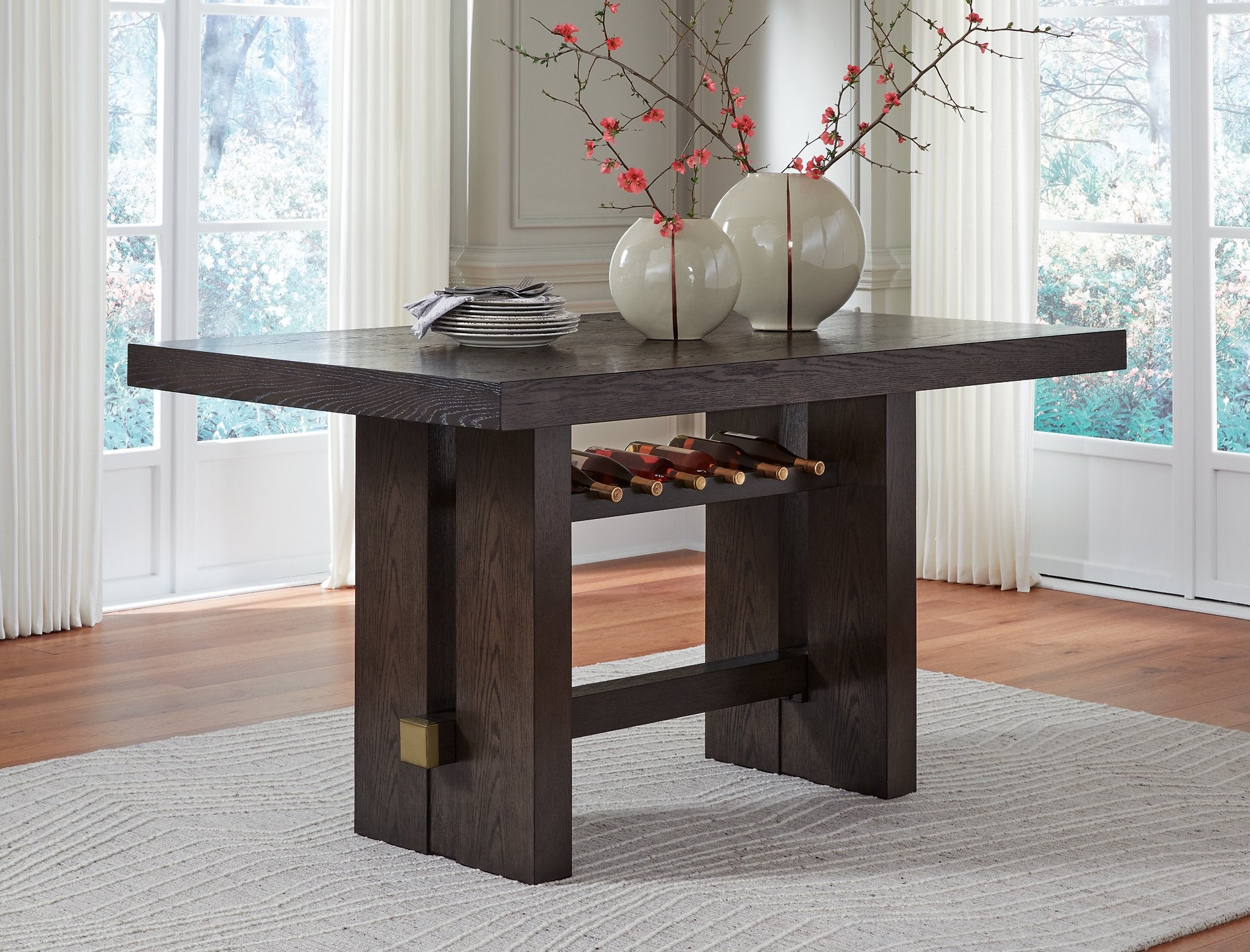 Burkhaus Counter Height Dining Table - Romeo & Juliet Furniture (Warren,MI)