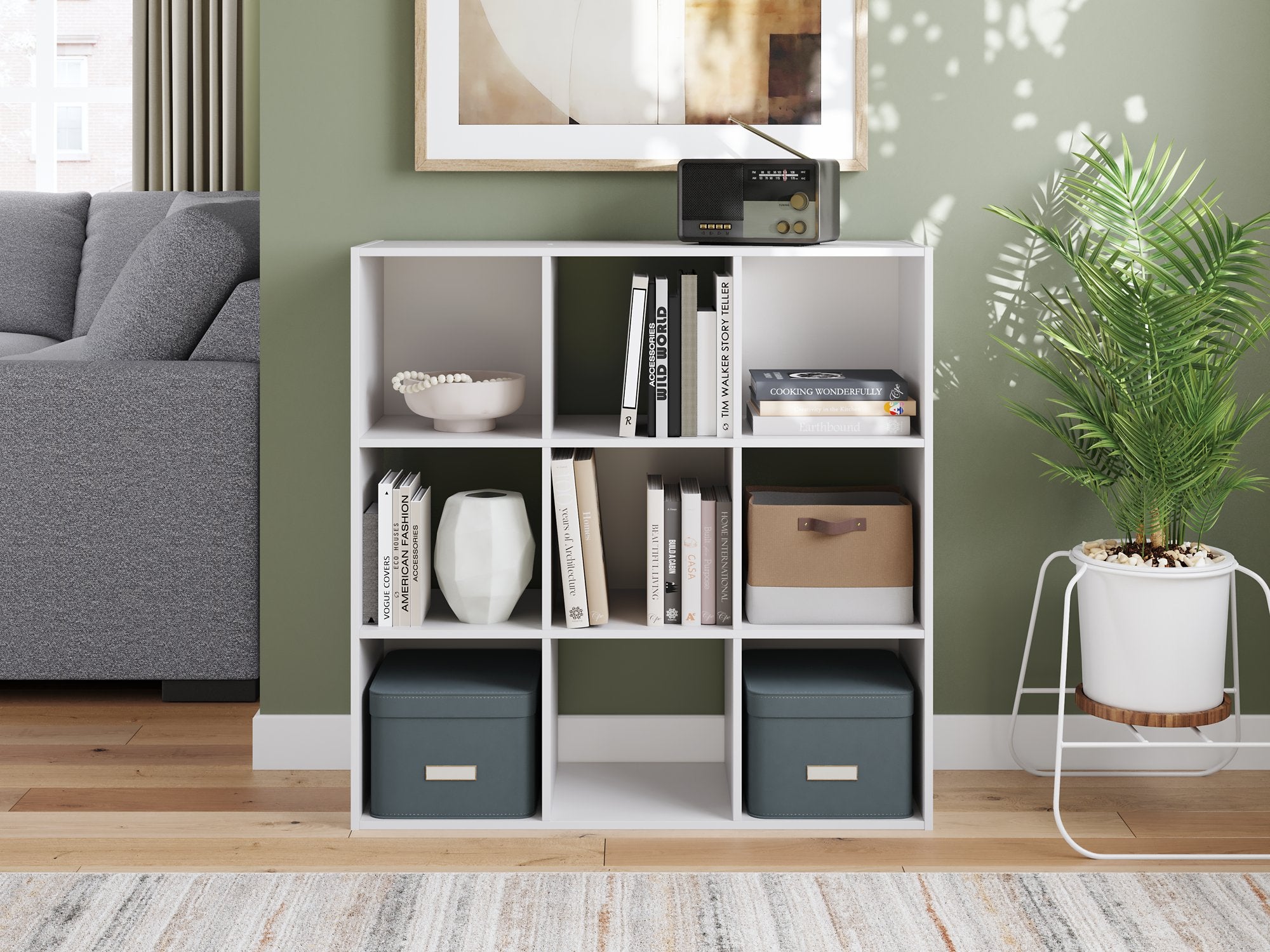 Onita Nine Cube Organizer - Romeo & Juliet Furniture (Warren,MI)