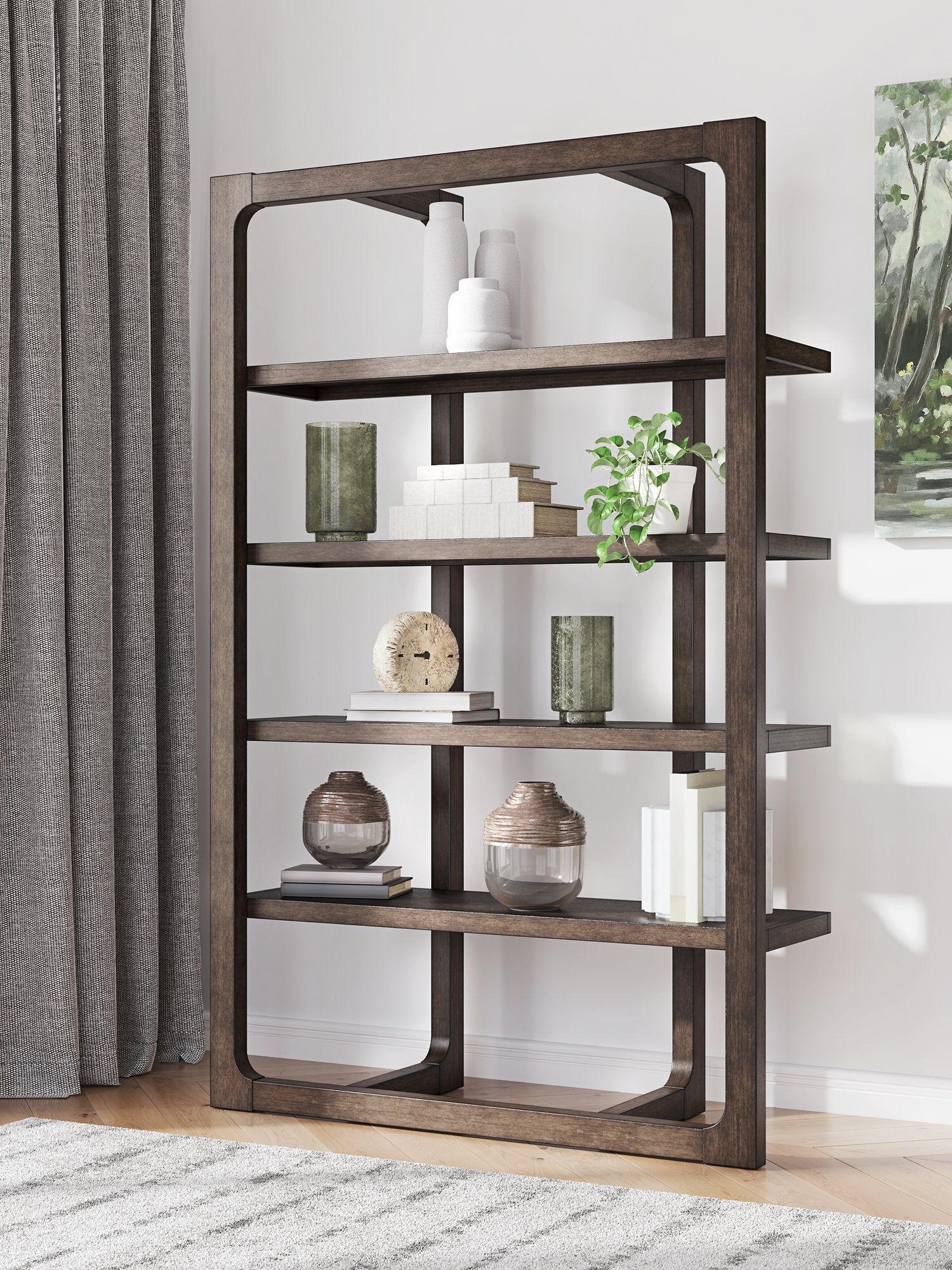 Breckington 76" Bookcase - Romeo & Juliet Furniture (Warren,MI)