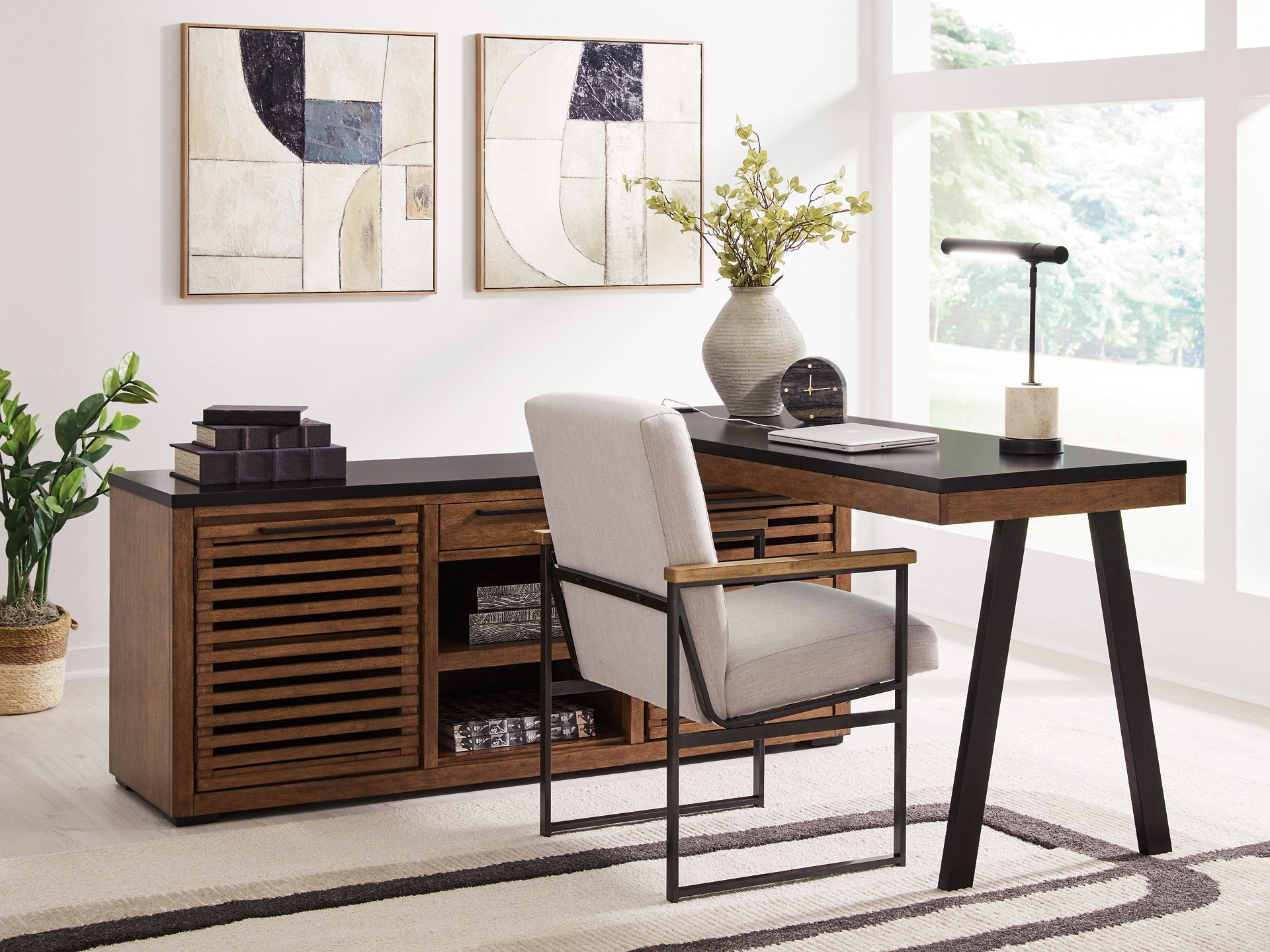Kallari Credenza with Desk Return - Romeo & Juliet Furniture (Warren,MI)