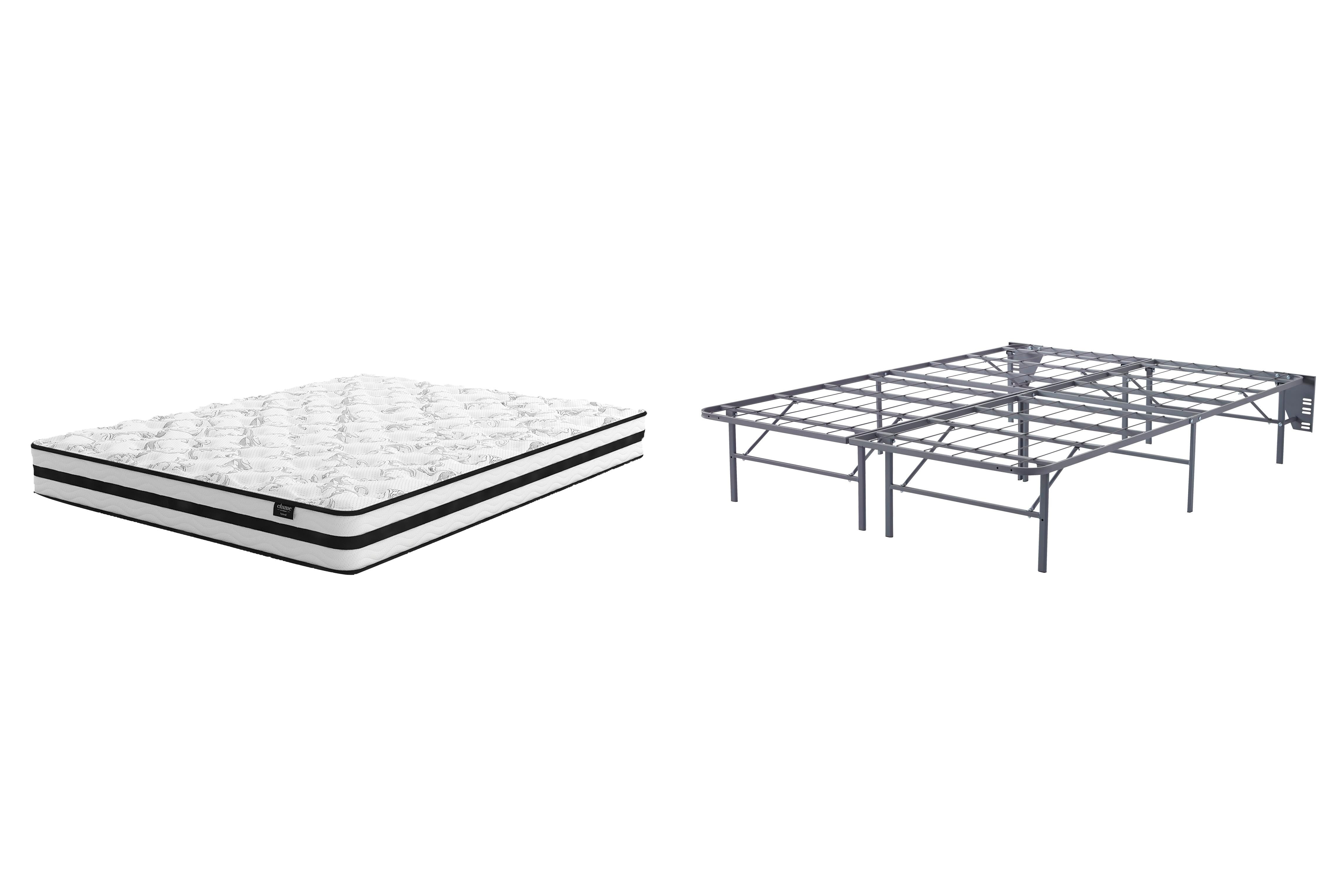 8 Inch Chime Innerspring Mattress Set - Romeo & Juliet Furniture (Warren,MI)