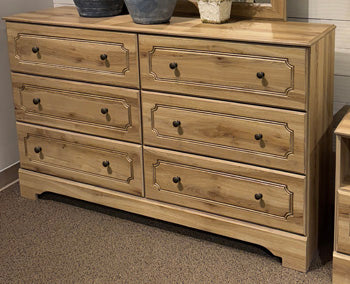 Aleaport Dresser and Mirror - Romeo & Juliet Furniture (Warren,MI)
