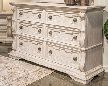 Bruchandi Dresser and Mirror - Romeo & Juliet Furniture (Warren,MI)