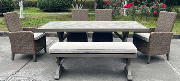 Laguna Heights Outdoor Dining Table - Romeo & Juliet Furniture (Warren,MI)