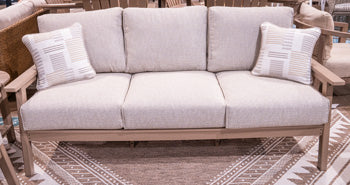 Grover Beach Outdoor Sofa with Cushion - Romeo & Juliet Furniture (Warren,MI)