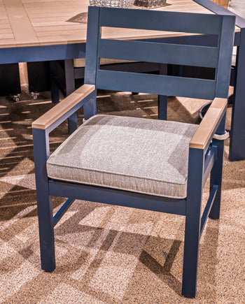 East Beach Outdoor Arm Chair with Cushion (Set of 2) - Romeo & Juliet Furniture (Warren,MI)