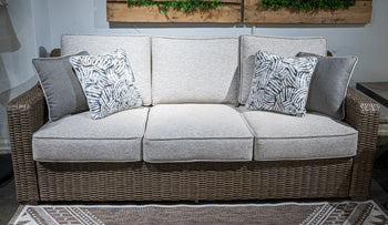 Laguna Heights Outdoor Sofa with Cushion - Romeo & Juliet Furniture (Warren,MI)