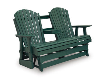 Shell Beach Outdoor Loveseat Glider - Romeo & Juliet Furniture (Warren,MI)