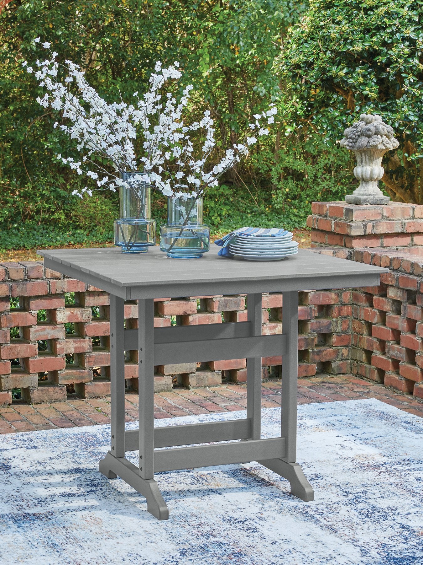 Sanctuary Beach Outdoor Counter Height Dining Table - Romeo & Juliet Furniture (Warren,MI)