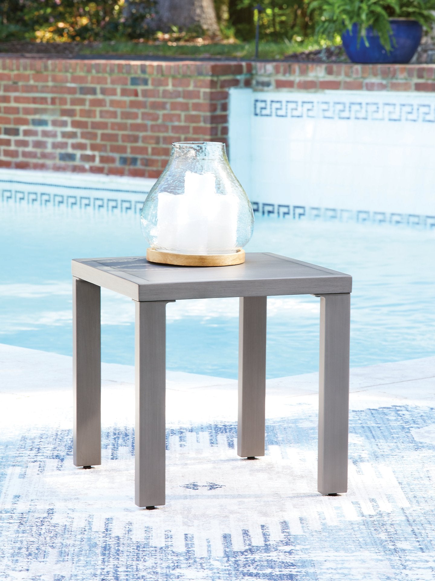 Half Moon Beach Outdoor End Table - Romeo & Juliet Furniture (Warren,MI)