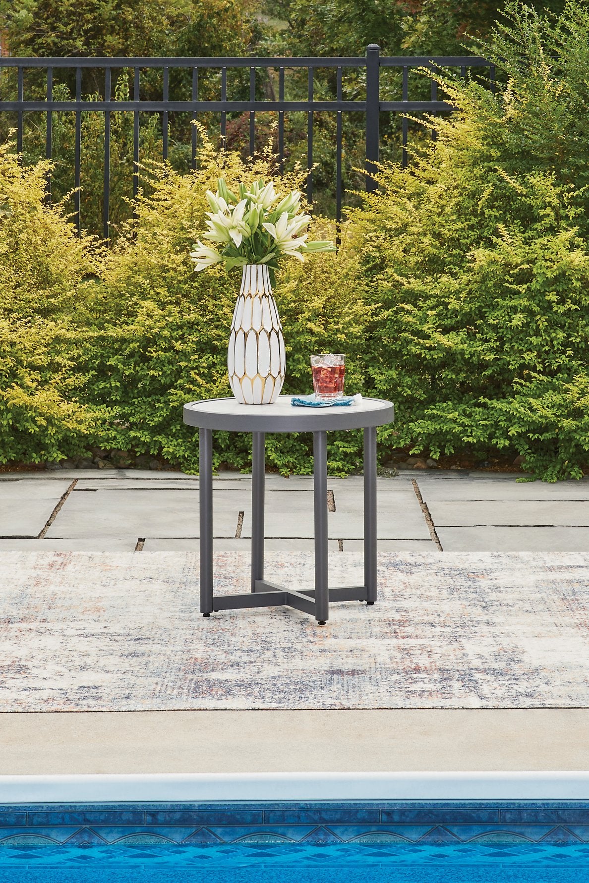 Ocean Beach Outdoor End Table - Romeo & Juliet Furniture (Warren,MI)