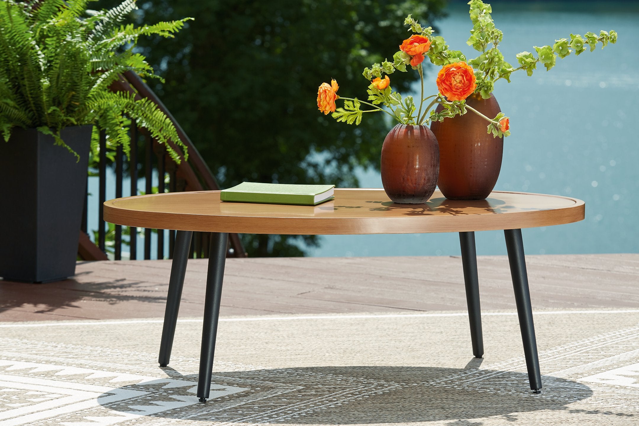 Horizon Hall Outdoor Coffee Table - Romeo & Juliet Furniture (Warren,MI)