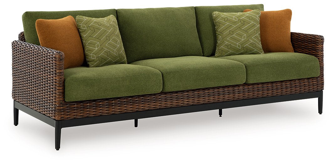 Horizon Hall Outdoor Sofa with Cushion - Romeo & Juliet Furniture (Warren,MI)