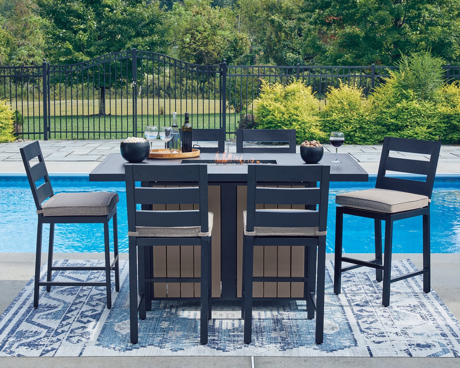 East Beach Outdoor Dining Set - Romeo & Juliet Furniture (Warren,MI)