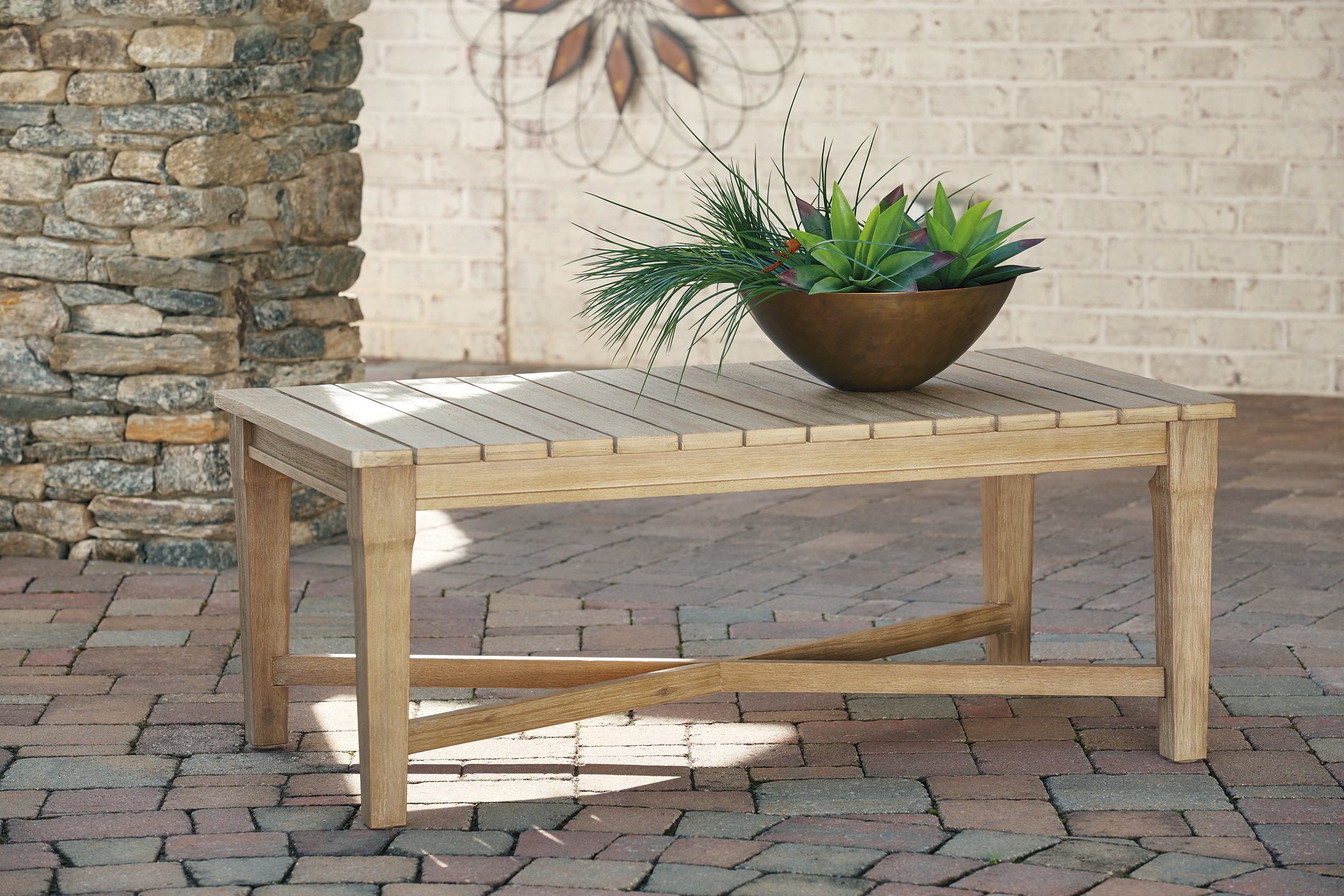 Carter Hall Outdoor Coffee Table - Romeo & Juliet Furniture (Warren,MI)