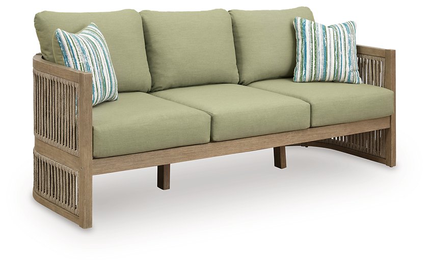 Serena Shores Outdoor Sofa with Cushion - Romeo & Juliet Furniture (Warren,MI)