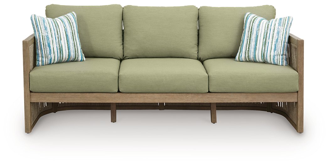 Serena Shores Outdoor Sofa with Cushion - Romeo & Juliet Furniture (Warren,MI)