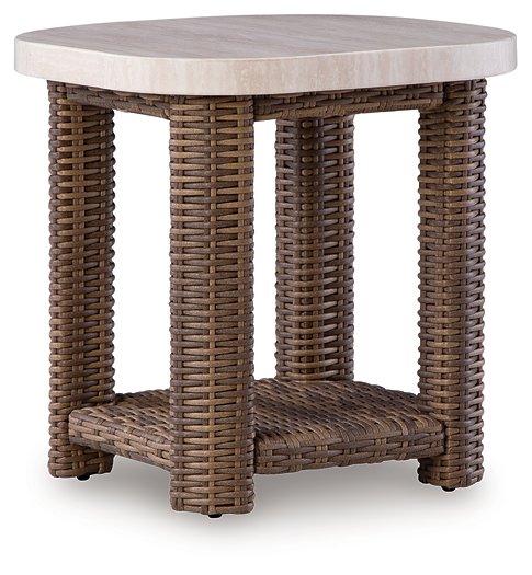 Dolan Creek Outdoor End Table - Romeo & Juliet Furniture (Warren,MI)