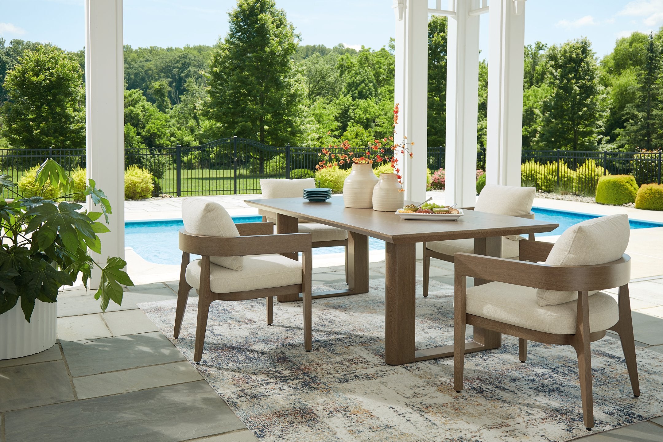 Serene Bay Outdoor Dining Set - Romeo & Juliet Furniture (Warren,MI)