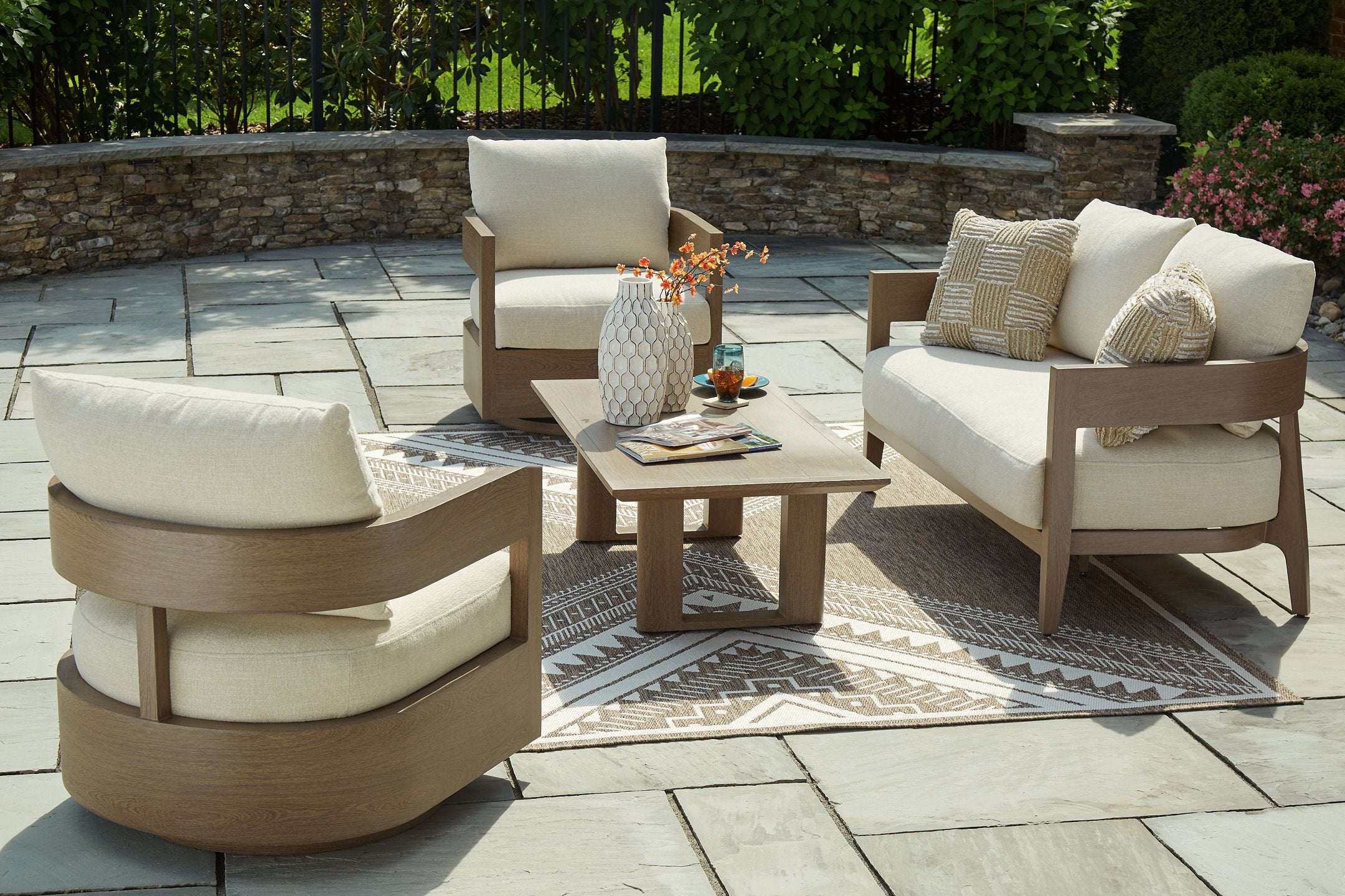 Serene Bay Outdoor Seating Set - Romeo & Juliet Furniture (Warren,MI)