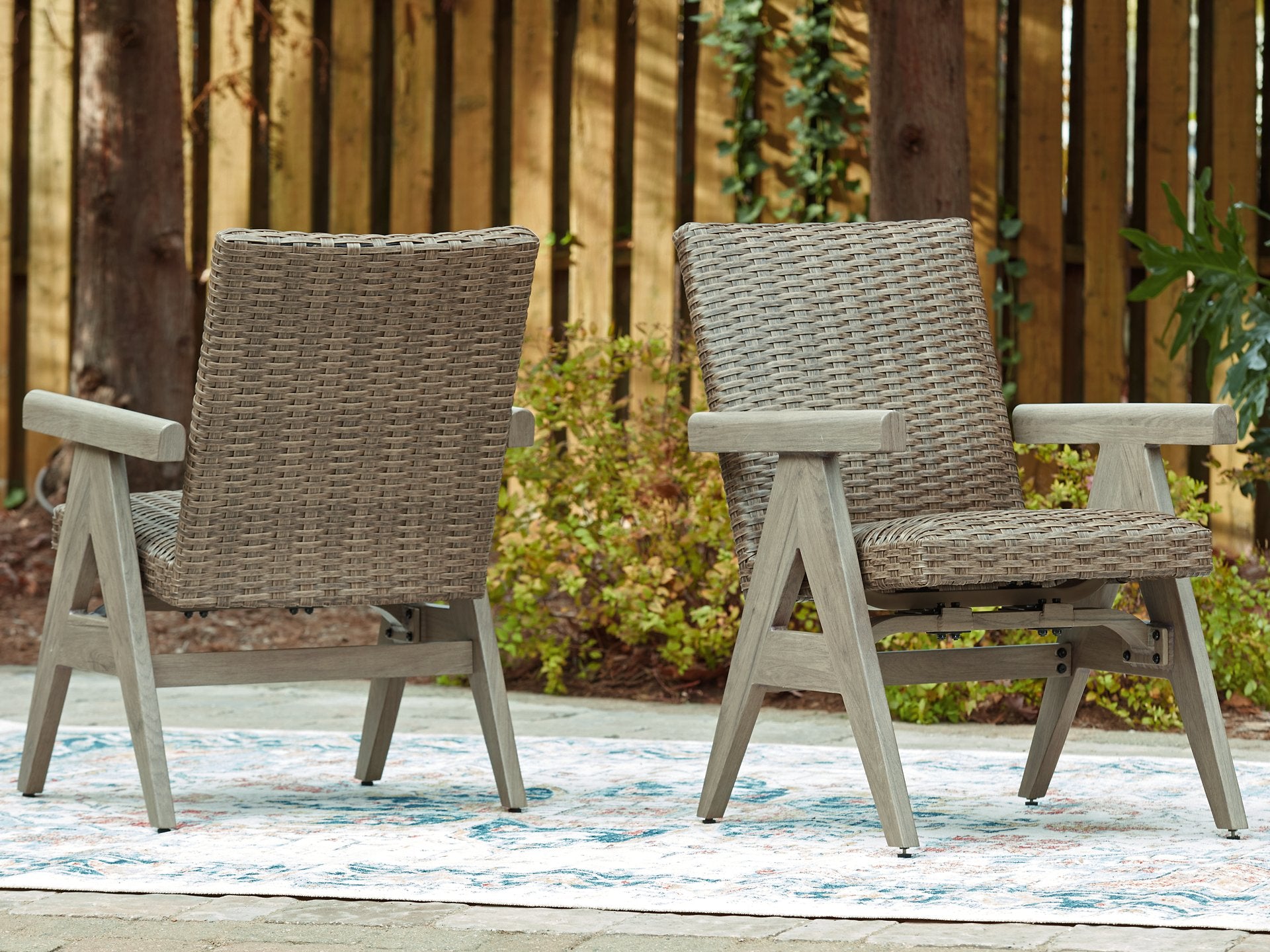 Cliff Trails Outdoor Rocking Arm Chair (Set of 2) - Romeo & Juliet Furniture (Warren,MI)
