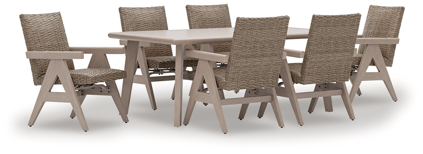 Cliff Trails Outdoor Dining Set - Romeo & Juliet Furniture (Warren,MI)