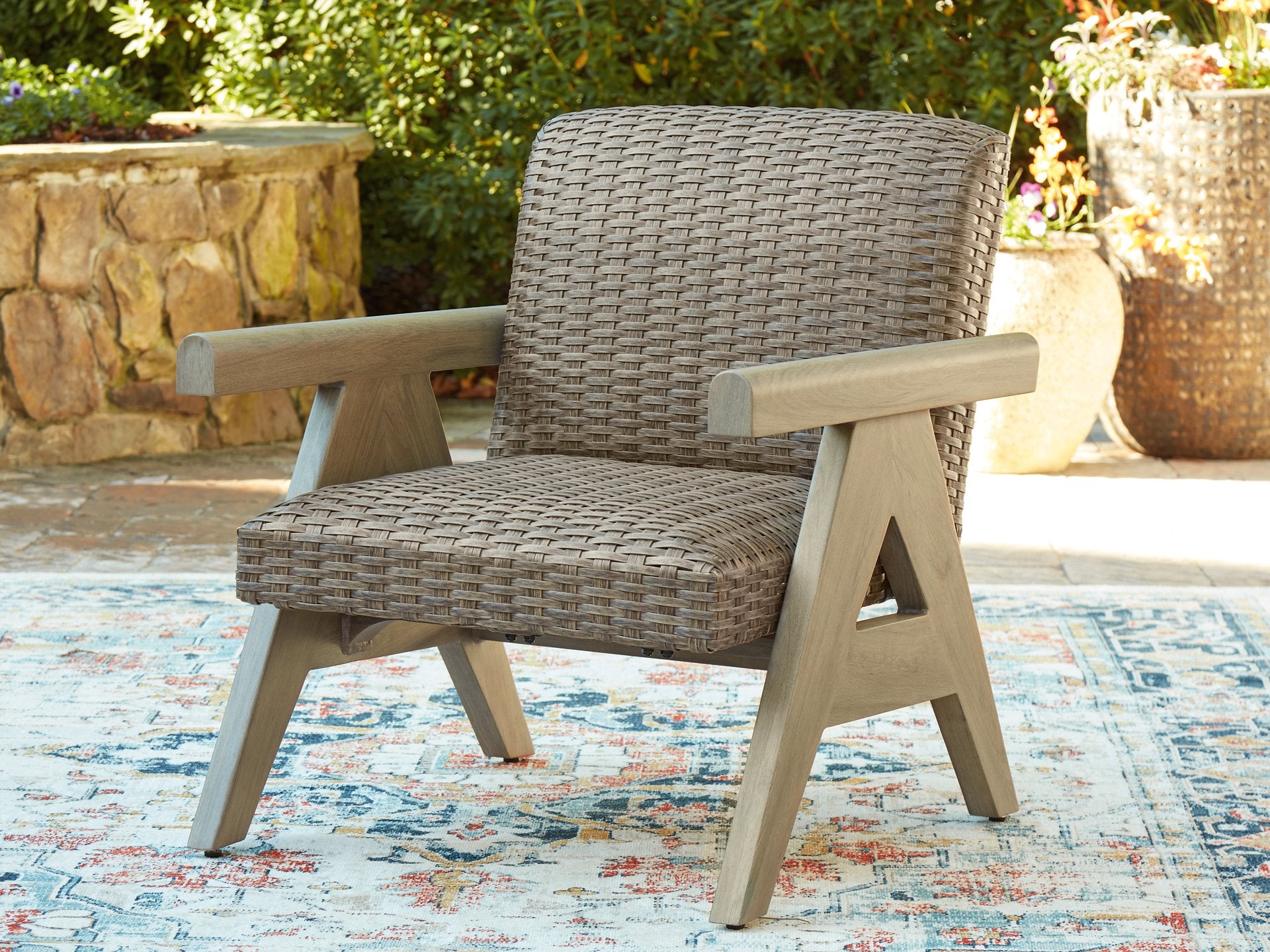 Cliff Trails Outdoor Rocking Lounge Chair - Romeo & Juliet Furniture (Warren,MI)