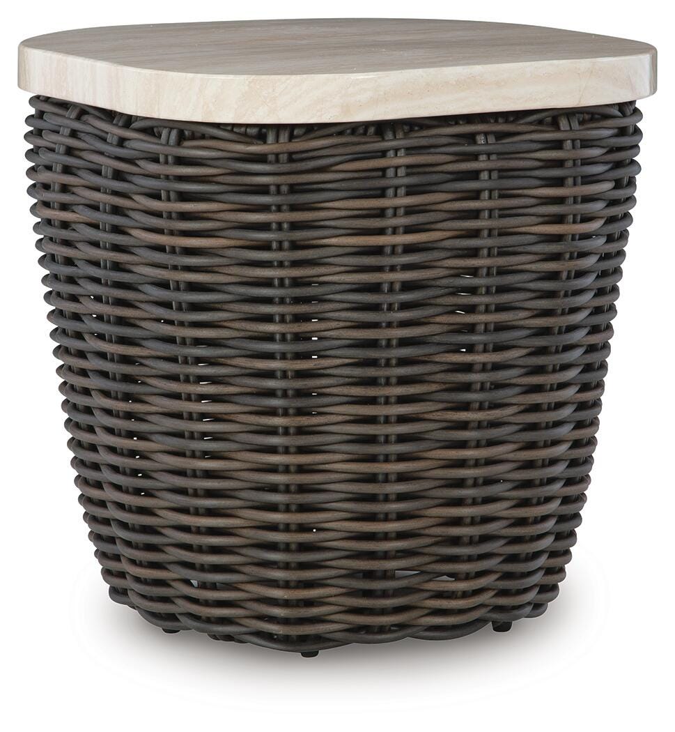 Kimora Outdoor End Table - Romeo & Juliet Furniture (Warren,MI)