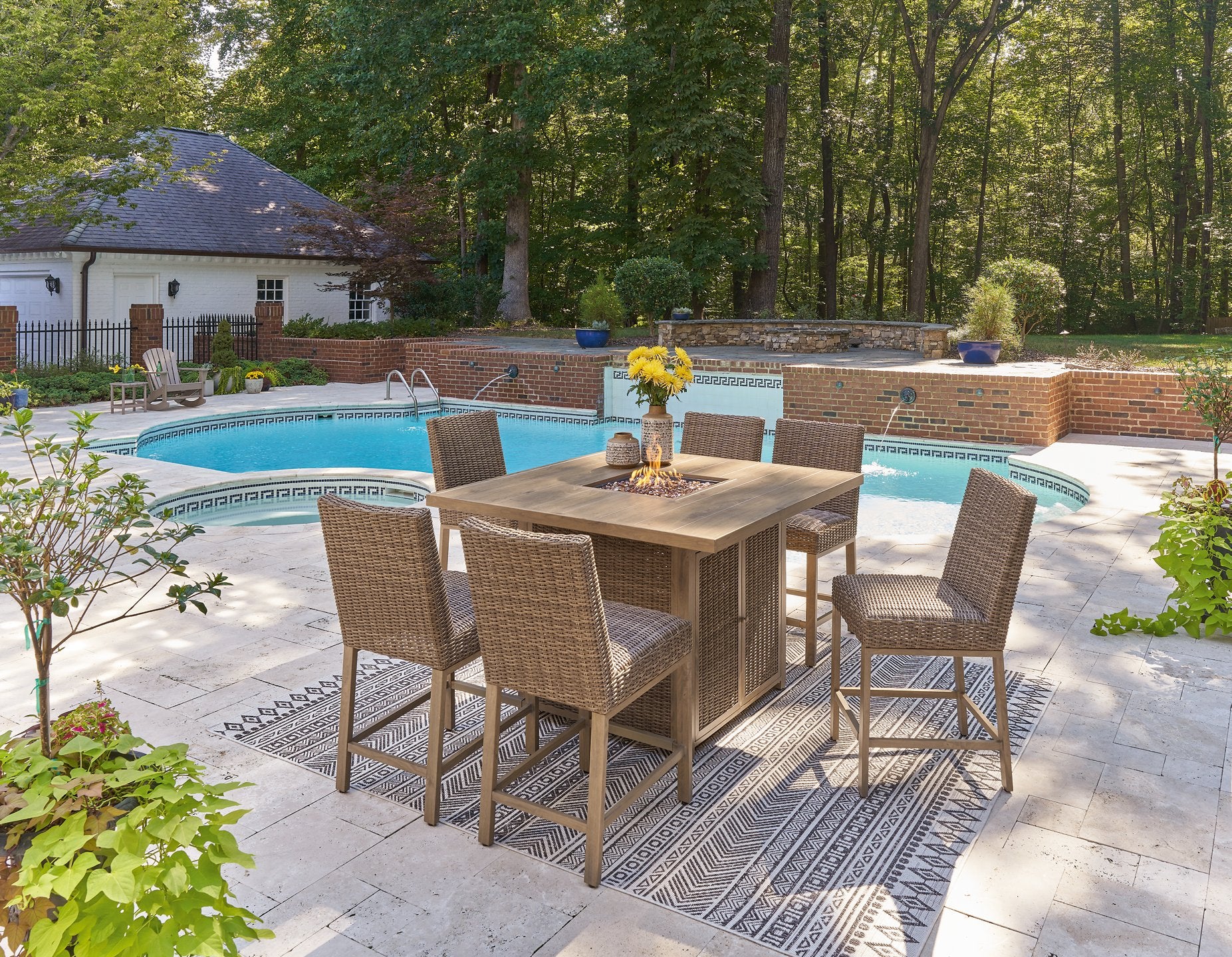Walton Bridge Outdoor Dining Set - Romeo & Juliet Furniture (Warren,MI)