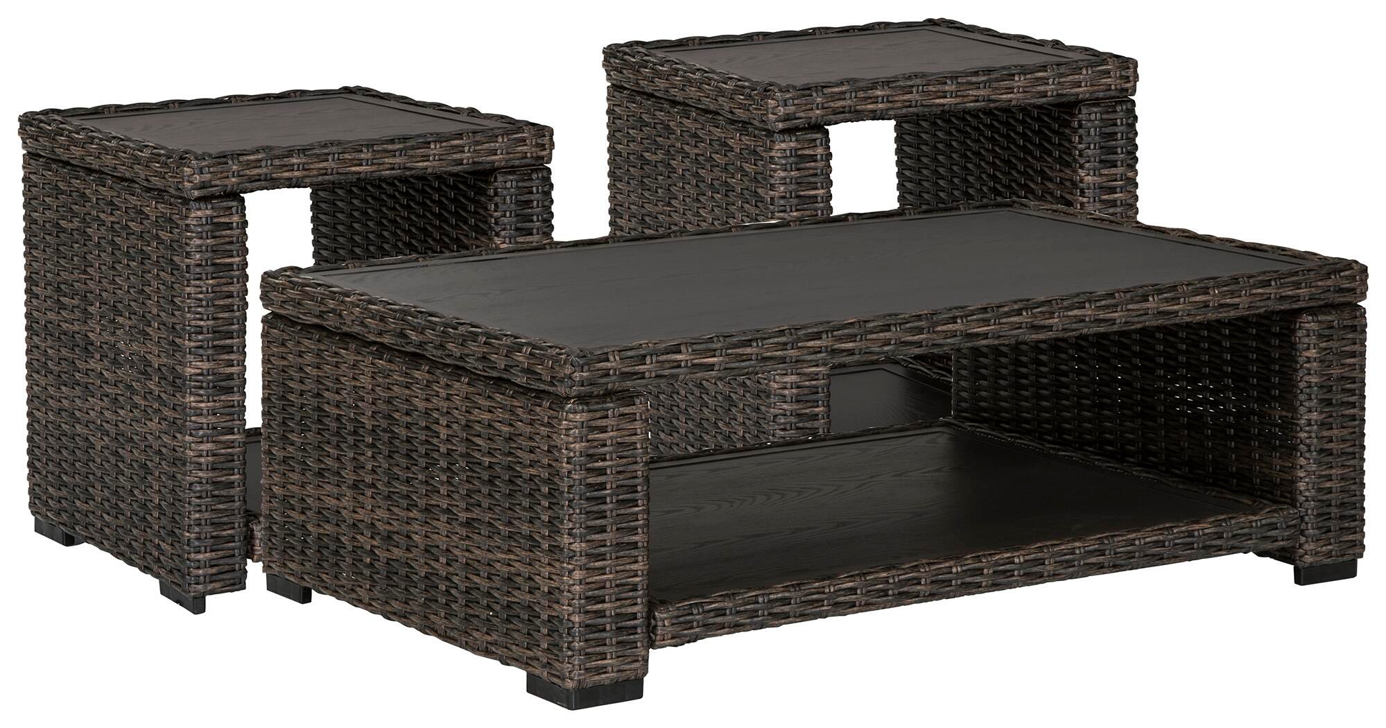 Grasson Lane Outdoor Occasional Table Set - Romeo & Juliet Furniture (Warren,MI)