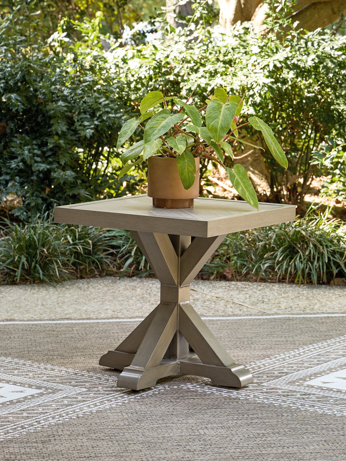 Laguna Heights Outdoor End Table - Romeo & Juliet Furniture (Warren,MI)