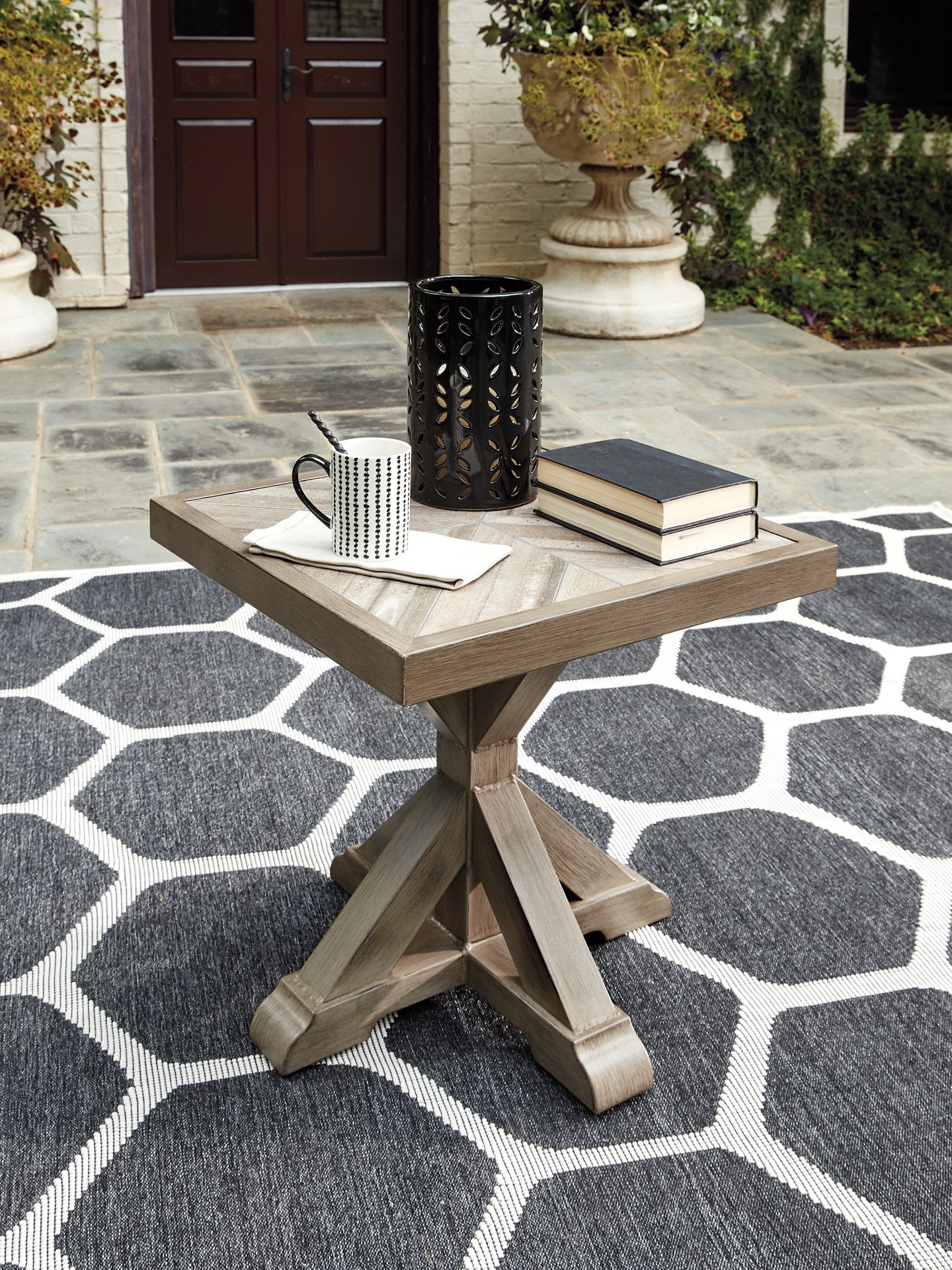 Beachcroft Outdoor End Table - Romeo & Juliet Furniture (Warren,MI)